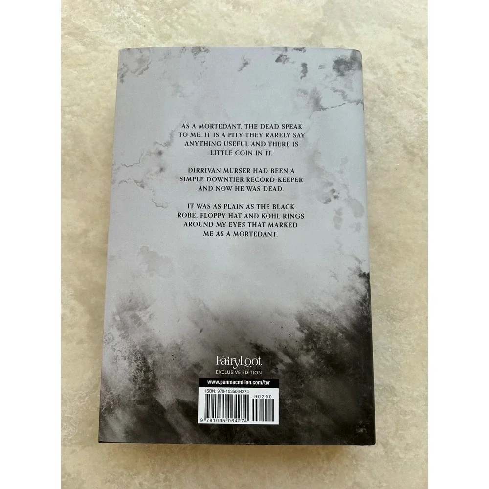 Mortedant's Peril R.J. Barker FairyLoot Exclusive Signed Edition Sprayed Edges